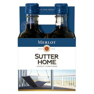 SUTTER HOME MERLOT 4X200ML