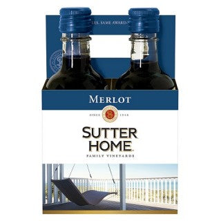 SUTTER HOME MERLOT 4X200ML