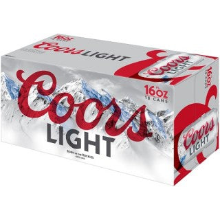 COORS LIGHT 18PK 160Z CN